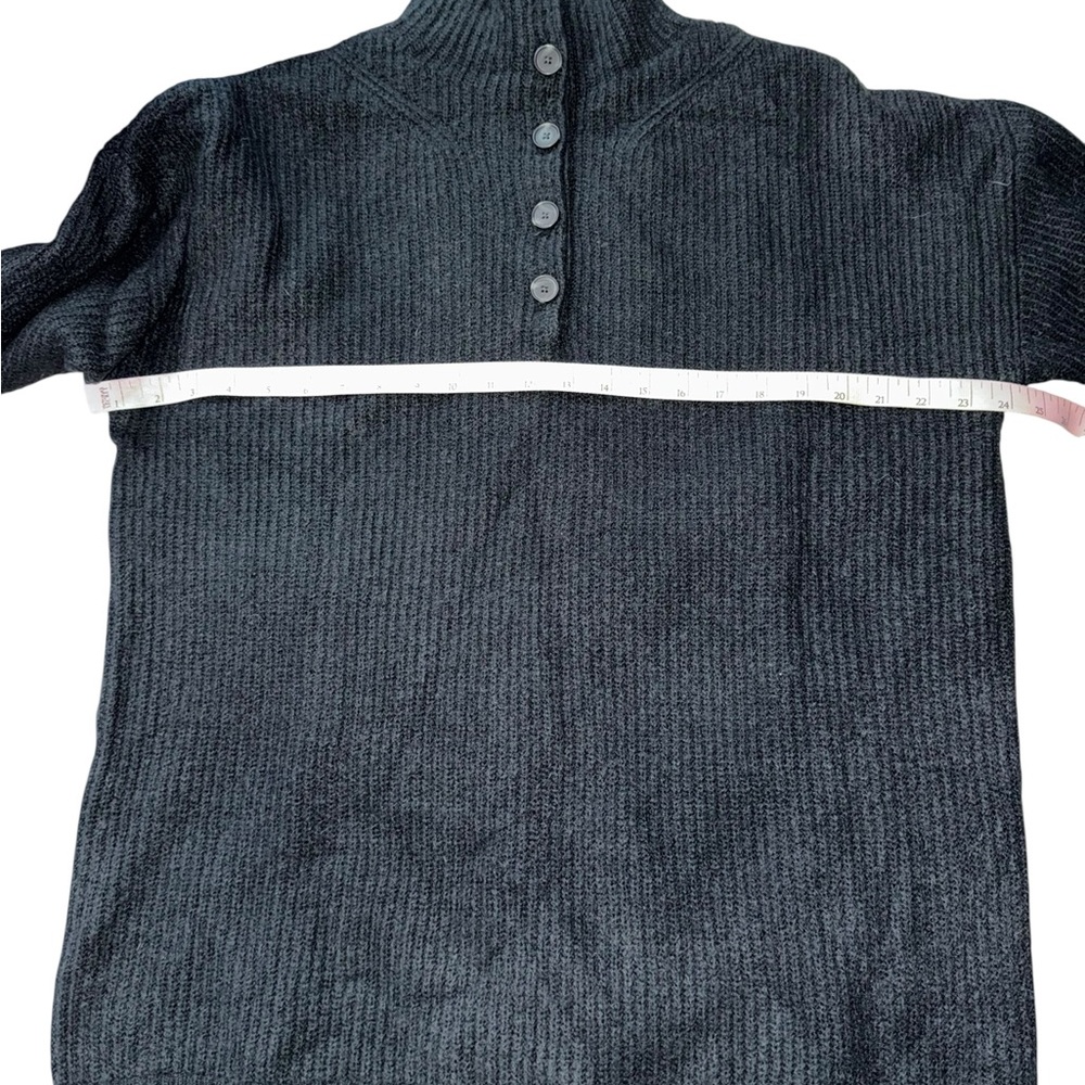 🔥3/$30 🔥 GAP Maternity Black Cowl Neck Sweater Size Large - Picture 4 of 7